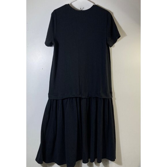 Womens Free People Free-est Cotton Drop Waist Midi Dress Black XS - Picture 2 of 8
